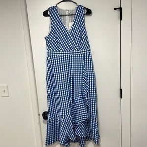NWT women’s size 12 Jcrew dress blue gingham